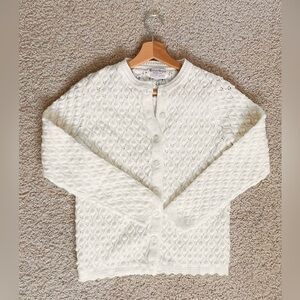 White Knit Vintage Cardigan